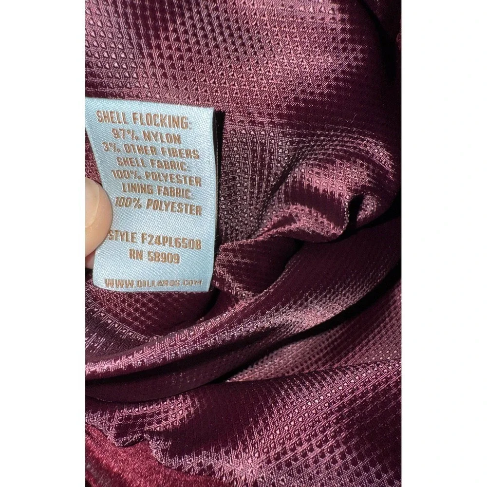 Class Club Boys Modern Fit Burgundy Velvet Blazer Jacket Size 8